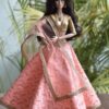 Prisha Doll (Embroidered peach lehenga)