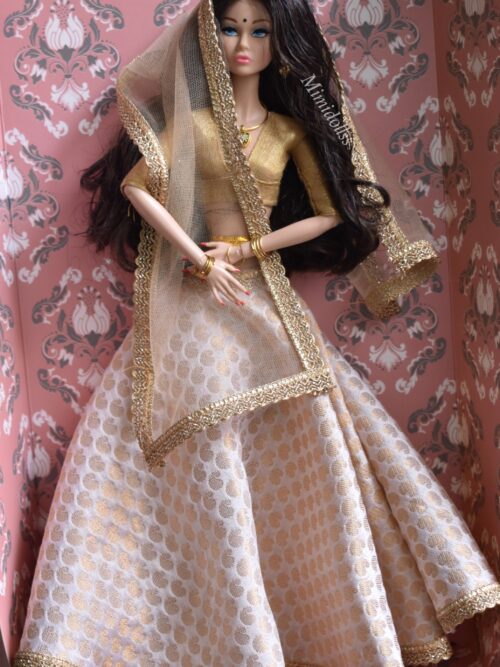 created-by-photogrid-306 Shweta Doll (Ivory Banarasi silk lehenga)