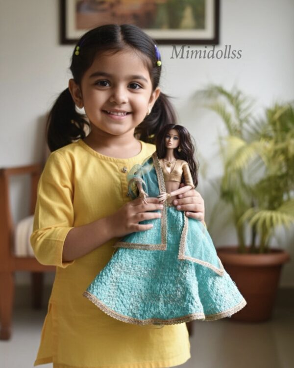 Ruchi Doll (Embroidered turquoise lehenga)