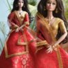 Preeti Doll (Banarasi silk red lehenga)