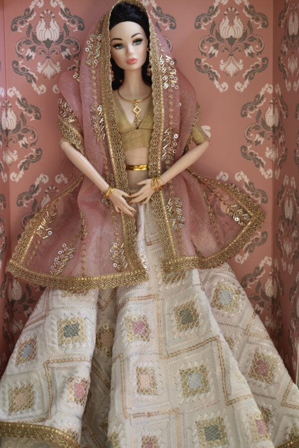 Tiya Doll (white embroidered lehenga)