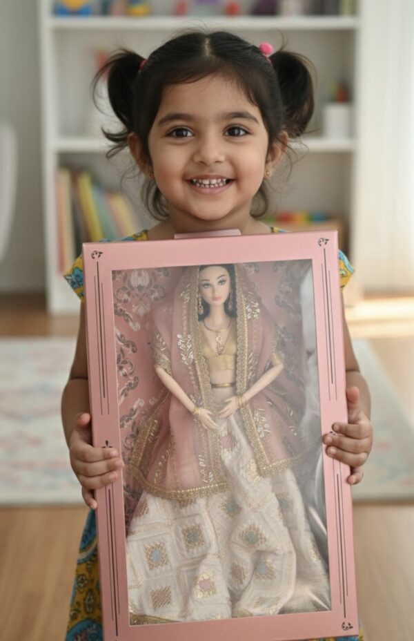 Tiya Doll (white embroidered lehenga)