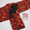 dsc_0376 Maroon Worli print cotton saree with accessories for doll