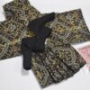 A set of 10 Indian block printed cotton sarees with accessories for doll