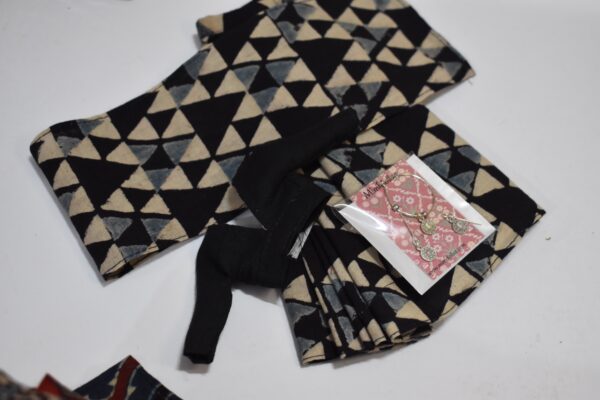 dsc_0385 Block printed ajarak cotton saree with accessories for doll