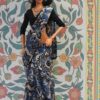 img_0180 Blue block printed cotton saree with accessories for doll