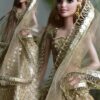 Sparkly golden lehenga for Barbie doll