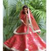 Red festive lehenga for Barbie doll