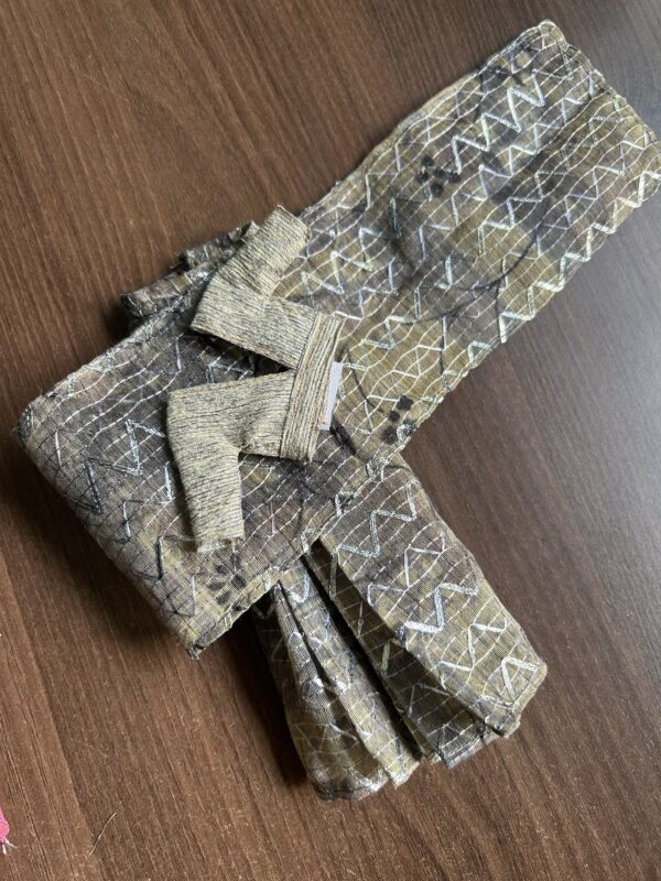 A set of 4 sarees for Barbie doll with jewellery