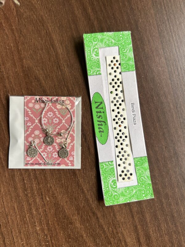 A set of 2 sarees with accessories for Barbie doll