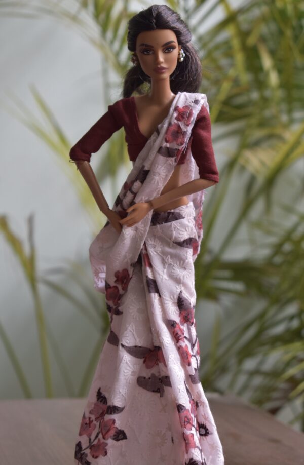 A set of 2 sarees with accessories for Barbie doll