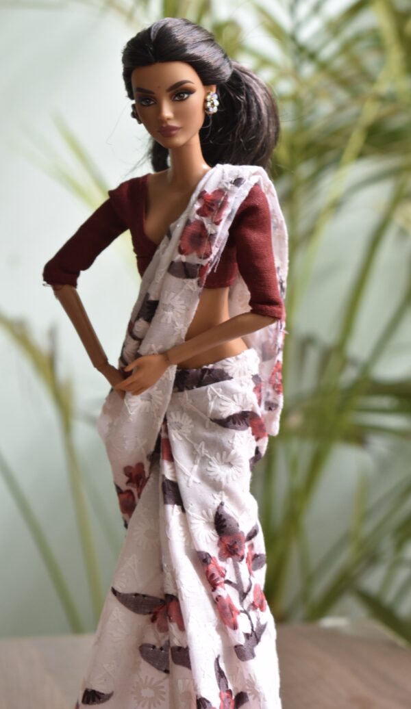 A set of 2 sarees with accessories for Barbie doll