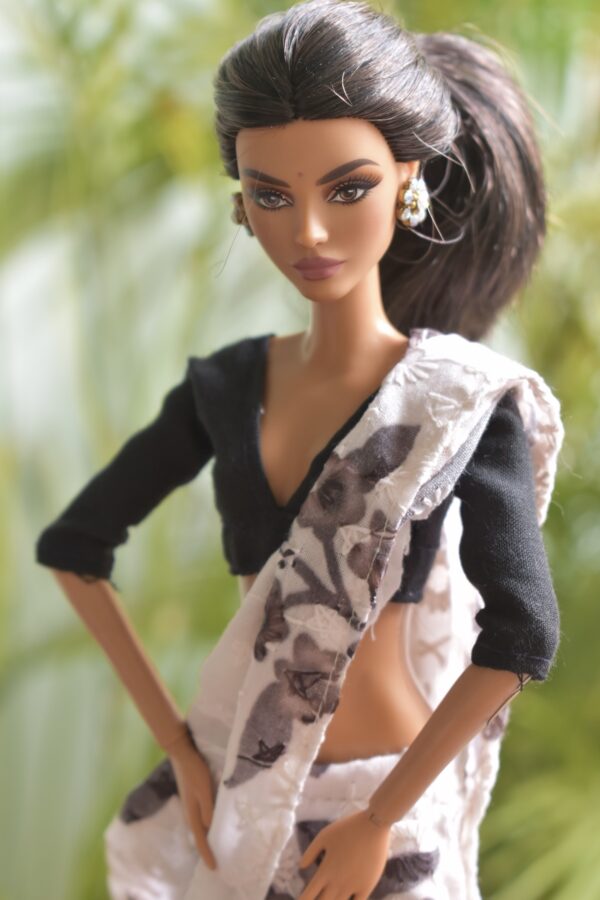 A set of 2 sarees with accessories for Barbie doll