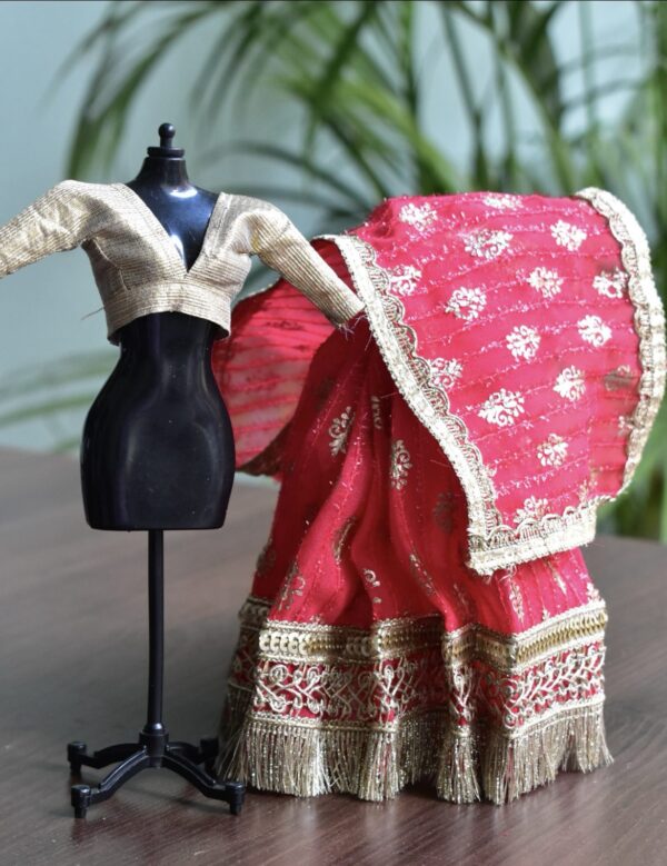 screenshot-483 Pink bridal saree for Barbie doll