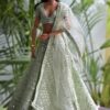 Embroidered Pastel green lehenga for Barbie doll