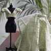 Embroidered Pastel green lehenga for Barbie doll
