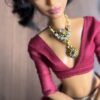screenshot-492 Embellished maroon bridal lehenga for Barbie doll