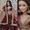 created-by-photogrid-378 Embellished bridal lehenga for Barbie doll