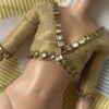 Embellished red bridal saree for Barbie doll