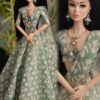 Printed cotton lehenga for Barbie doll