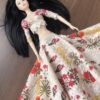 Embroidered floral lehenga for doll