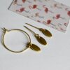 Gold charm jewellery set for doll(set of 2)