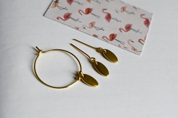 Gold charm jewellery set for doll(set of 2)