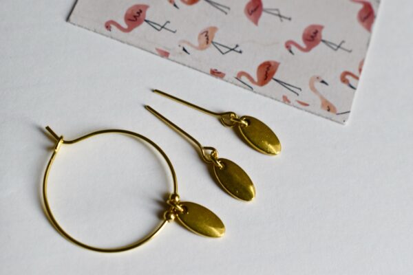 Gold charm jewellery set for doll(set of 2)