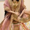 Embroidered bridal lehenga for doll
