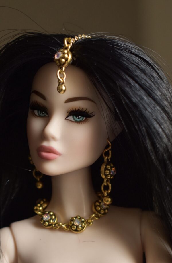 Indian bridal jewellery set for doll