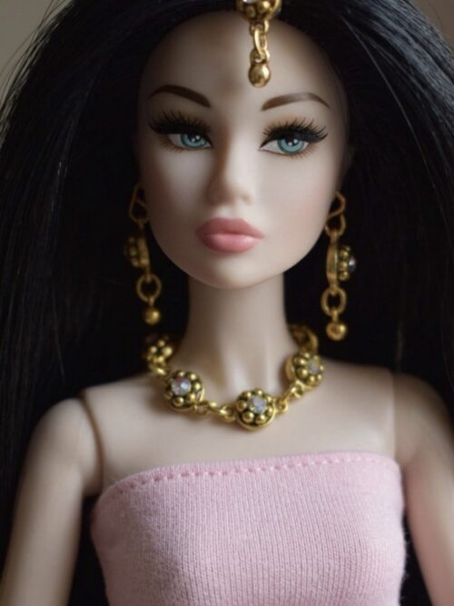 Indian bridal jewellery set for doll