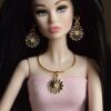 Daisy necklace set for doll (set of 2)