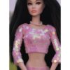 Pink dress for doll