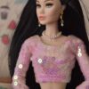 Pink dress for doll
