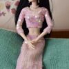 Pink dress for doll