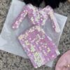 Pink dress for doll