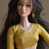 Cherry doll (gold lehenga)