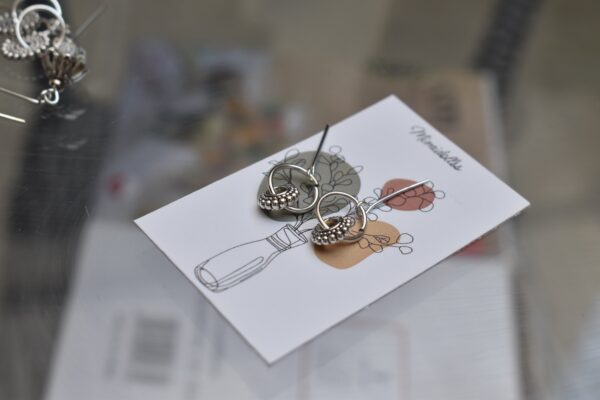 dsc_1185 Silver hoop earrings for doll (set of 2)