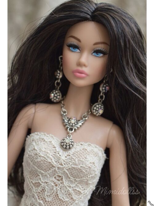 created-by-photogrid-428 Silver jewelry set for doll