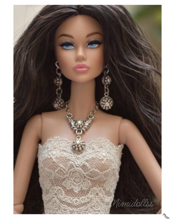created-by-photogrid-429 Silver jewelry set for doll