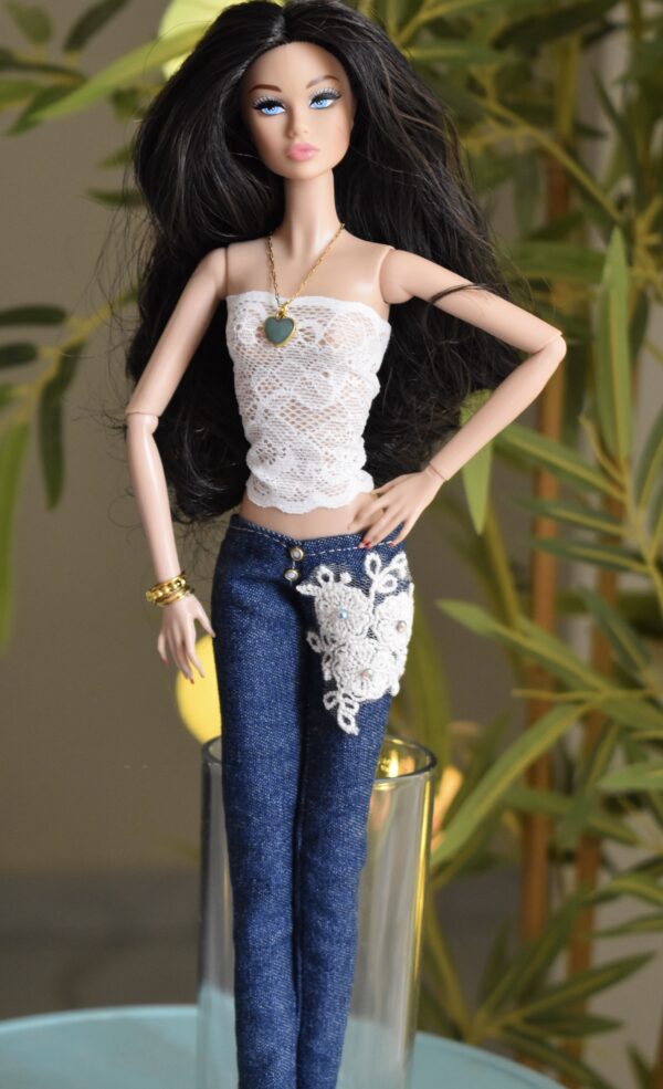 img_4291-2 Denim pants for Barbie doll