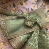 Mint green bridal lehenga for doll