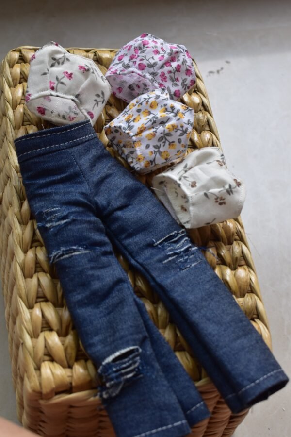 dsc_1774 Denim trousers and top set for Barbie doll