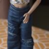 dsc_1781 Denim trousers and top set for Barbie doll