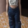 dsc_1782 Denim trousers and top set for Barbie doll