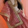 dsc_1829-2 Pink bridal saree for Barbie doll