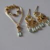 Gold and teal statement jewelry set for dolls