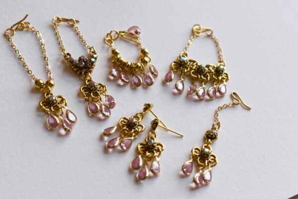Indian bridal jewelry set for doll (set of 6)