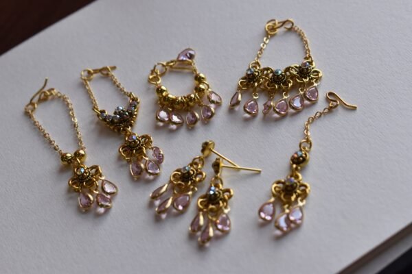 Indian bridal jewelry set for doll (set of 6)