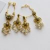 Gold and white bridal jewelry for dolls